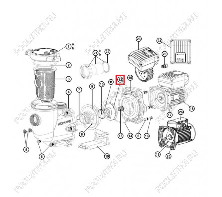 Крыльчатка Hayward TriStar SP32303 (SPX3230C)